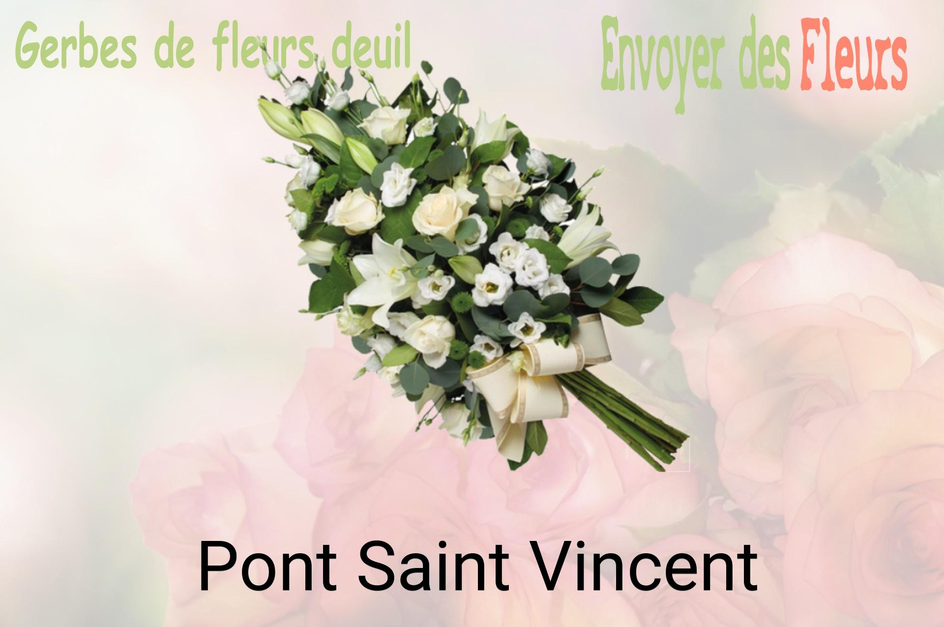 Gerbe de fleurs de deuil livrée à Pont-Saint-Vincent